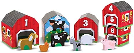 Melissa & Doug Melissa Dougi Barns Animals Nesting Sorting 1 Theme Compatible MD Scratch