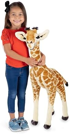 Melissa & Doug Melissa Doug Plush - Standing Baby Giraffe Brown and Peach