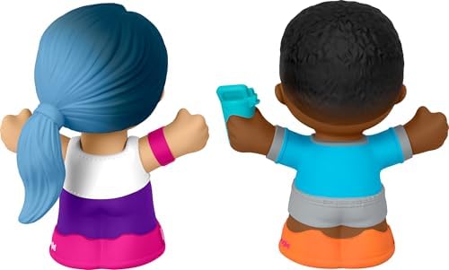 Fisher-Price Little People Toddler Barbie Wellness Figure Set with 2 Characters for
