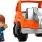 Fisher-Price Little People Toddler Toy Help and Go Tow Truck and Figure for Pretend Play