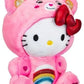 Care Bears Hello Kitty Dressed As Cheer Bear 8 Fun-Size Plush