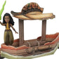 Mattel Disney Princess Raya Classic Storybook Set with 7 Characters Including Raya Human Sisu Dragon Sisu Small Doll