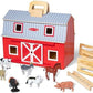 Melissa & Doug Melissa Doug Fold and Go Wooden Barn With 7 Animal Play Figures - Farm