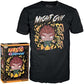 Funko Boxed Tee Naruto - 8 Gates Guy - Large - L - T-Shirt - Clothes - - Short Sleeve Top