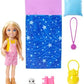 Barbie It Takes Two Caping Playset with Blonde Chelsea Small Doll Owl Sleeping Bag