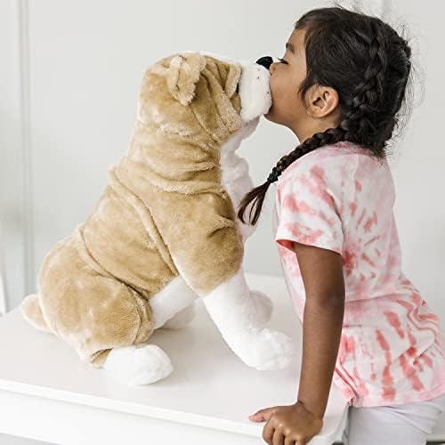 Melissa & Doug Melissa Doug Giant English Bulldog - Lifelike Stuffed Animal nearly 2 feet