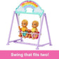 Barbie Skipper Doll Nursery Playset with Includes Twin Baby Dolls Crib Swing See-Saw More