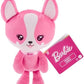 Barbie Stuffed Animal 7-inch Pink Pet Puppy Plushie with Glitter Collar