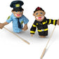 Melissa & Doug Melissa Doug Rescue Puppet Set - Police Officer and Firefighter - Soft Plush