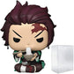 Funko POP Demon Slayer - Tanjiro Kamado with Noodles Funko Vinyl Figure Bundled with