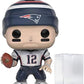 Funko POP Football Patriots - Wave 3 Tom Brady Funko Vinyl Figure Bundled with Compatible