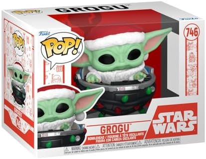 Funko POP Star Wars The Mandalorian Holiday - Grogu Holiday Pram - The Child - Baby Yoda - Pram - Collectable Vinyl Figure