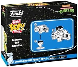 Funko Pop Bitty Ride Teenage Mutant Ninja Turtles - Leonardo with Van - TMNT RetroClassic - Collectable Vinyl Figure