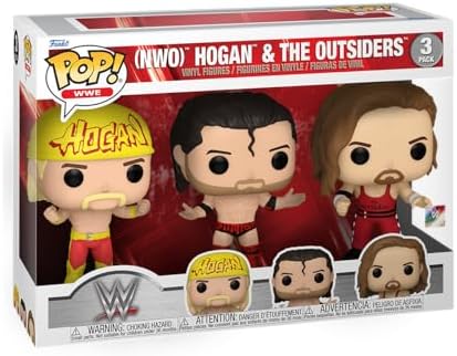 Funko POP WWE Hulk Hogan Outsiders 3-Pack - Collectable Vinyl Figure