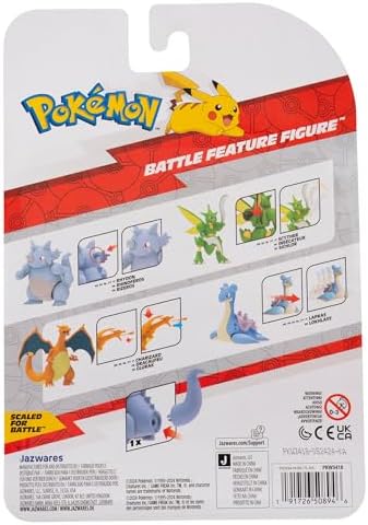 Pokemon PKW3418 Battle Feature Figure - Rizeros Official Articulated Figure 11.5 cm