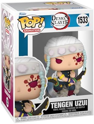 Funko POP Animation Demon Slayer - Tengen Uzui - 16 Odds for Rare Chase Variant - Metallic - Collectable Vinyl Figure