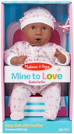 Melissa & Doug Melissa Doug Mine to Love Gabrielle 12 Poseable Baby Doll With Romper Hat