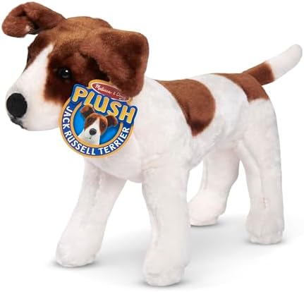 Melissa & Doug Melissa Doug Giant Jack Russell Terrier - Lifelike Stuffed Animal Dog over