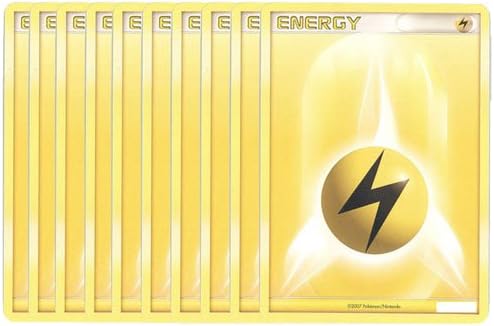 Pokemon Cards - Lot of 10 Lightning Energy Cards Yellow