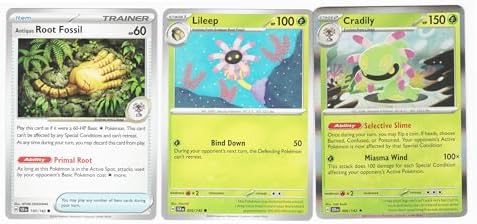 Pokemon Cradily 006142 - Stellar Crown Pokemon Card Lot - 3 Card Set