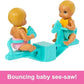 Barbie Skipper Doll Nursery Playset with Includes Twin Baby Dolls Crib Swing See-Saw More