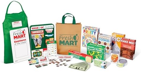 Melissa & Doug Melissa Doug Fresh Mart Grocery Store Play Food and Role Play Companion Set