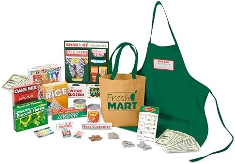 Melissa & Doug Melissa Doug Fresh Mart Grocery Store Play Food and Role Play Companion Set