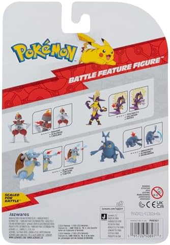 Pokemon PKW3421 - Battle Feature Figure - Caesurio Official Articulated Figure 11.5 cm