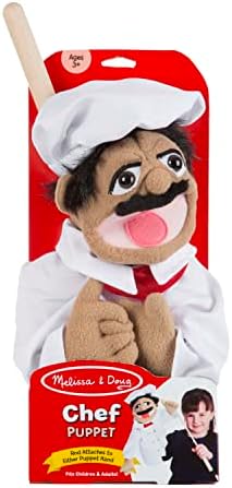 Melissa & Doug Melissa Doug Chef Puppet Al Dente with Detachable Wooden Rod
