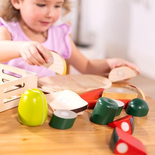 Melissa & Doug Melissa Doug Cutting Food Play Food Set With Wooden Pieces Knife Cutting