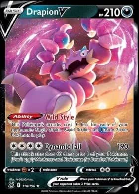 Pokemon - Drapion V - 118196 - Lost Origin - Ultra Rare Card