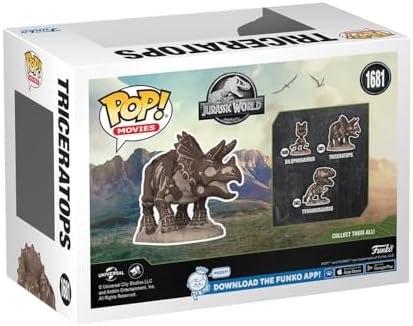 Funko Pop Movies Jurassic Parka Fossil - Triceratops - Collectable Vinyl Figure
