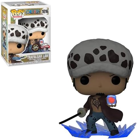 Funko Pop One Piece Trafalgar D. Water Law wHeart Chase Figure AAA Anime