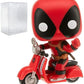 Funko Marvel Deadpool Parody - Deadpool on Scooter Pop Rides Vinyl Figure Bundled with