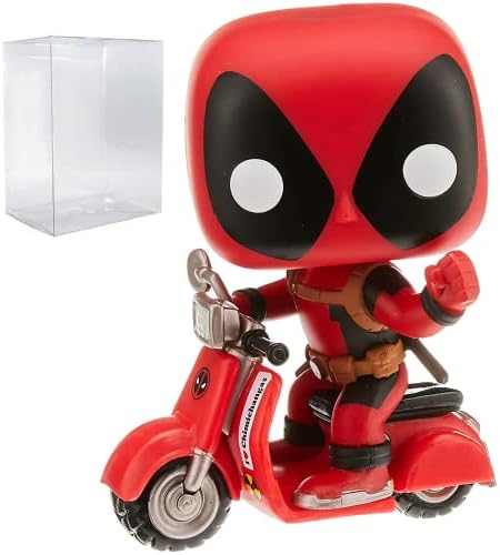 Funko Marvel Deadpool Parody - Deadpool on Scooter Pop Rides Vinyl Figure Bundled with