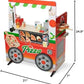 Melissa & Doug Melissa Doug Wooden Pizza Food Truck Activity Center with Play Food for