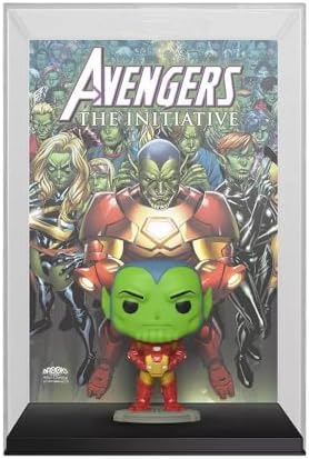 Funko Pop Cover Art Marvel Collection Vinyl Figure Comic Covers Skrull as Iron Man