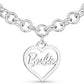 Barbie Round Link Heart Necklace