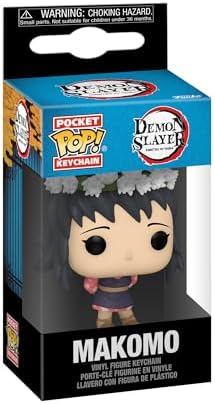 Funko POP Keychain Demon Slayer - Makomo - Flower Headdress Novelty Keyring - Collectable