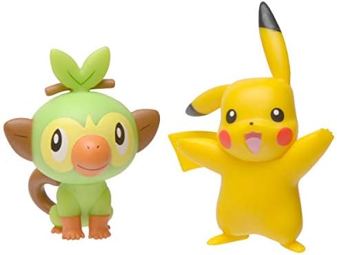 Pokemon New Sword and Shield Battle Action Figure 2 Pack - Munchlax and Scorbunny 2-Inch