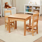 Melissa & Doug Melissa Doug Solid Wood Table and 2 Chairs Set - Light Finish Furniture