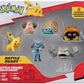 Pokemon Battle Figure Toy Set 6 Pieces - 2 Pichu Yamper Turtwig Piplup Chimchar Deino -