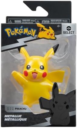 Pokemon Select Metallic Battle Action Figure - 3-inch Battle Figures with Special
