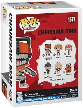 Funko POP Animation - CSM - Chainsaw Man - 16 Odds for Rare Chase Variant - Bloody - Collectable Vinyl Figure