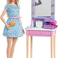 Barbie Big City Big Dreams Malibu Doll 11.5-in Blonde and Backstage Dressing Room Playset