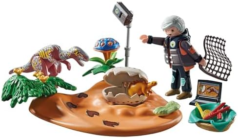 Playmobil Dinos Stegosaurus Nest with Egg Thief