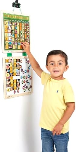 Melissa & Doug Melissa Doug Deluxe Wooden Magnetic Responsibility Chart With 90 Magnets