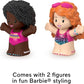 Fisher-Price Little People Toddler Barbie Swimming Figure Set with 2 Characters for