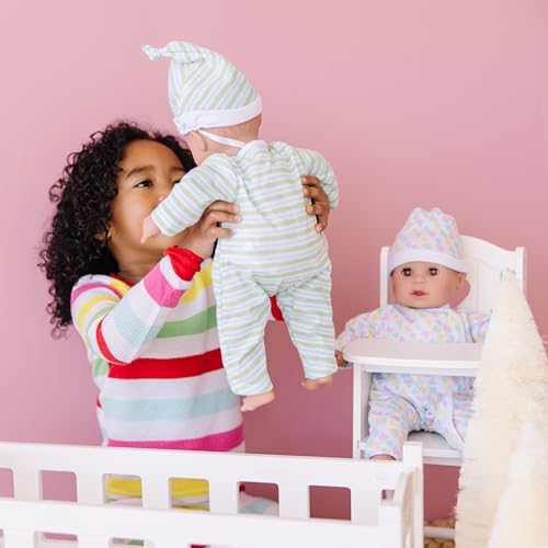 Melissa & Doug Melissa Doug Mine to Love Twins Sebastian Sofia 15 Medium Skin-Tone Boy and Girl Baby Doll