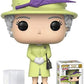 Funko POP The Royal Family - Queen Elizabeth II Green Outfit Funko Vinyl Figure Bundled